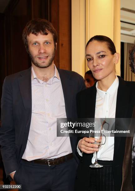 Pedro Letai and Laura Ponte attend XXX International Loewe Poetry Awards on March 14, 2018 in Madrid, Spain.