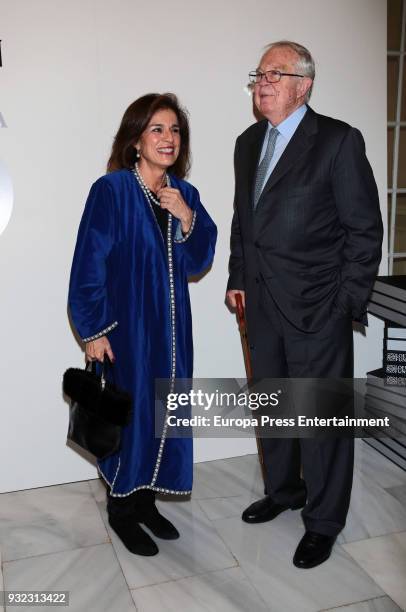 Enrique Loewe and Ana Botella attend XXX International Loewe Poetry Awards on March 14, 2018 in Madrid, Spain.