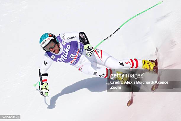 Vincent Kriechmayr of Austria competes during the Audi FIS Alpine Ski World Cup Finals Men's and Women's Super G on March 15, 2018 in Are, Sweden.