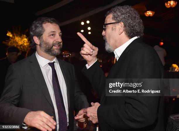 Directors Judd Apatow and Tommy Schlamme attend the after party for a screening of HBO's "The Zen Diaries Of Garry Shandling" at Avalon on March 14,...