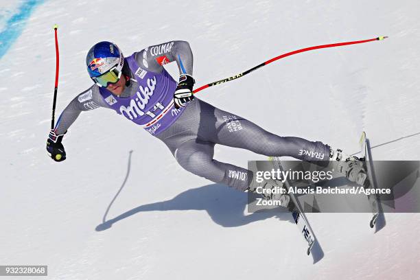 Alexis Pinturault of France competes during the Audi FIS Alpine Ski World Cup Finals Men's and Women's Super G on March 15, 2018 in Are, Sweden.