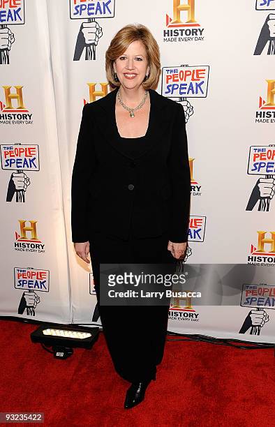 Of AETN Lifetime Networks Abbe Raven attends History's NYC premiere Of "The People Speak" at Jazz at Lincoln Center on November 19, 2009 in New York...