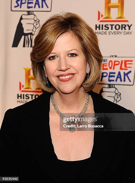 Of AETN Lifetime Networks Abbe Raven attends History's NYC premiere Of "The People Speak" at Jazz at Lincoln Center on November 19, 2009 in New York...