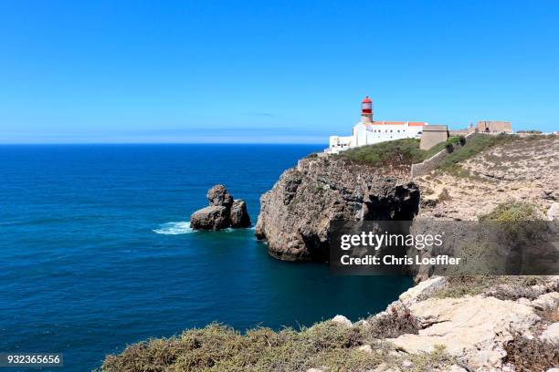 lighthouse and coast, sagres - sagres ストックフォトと画像