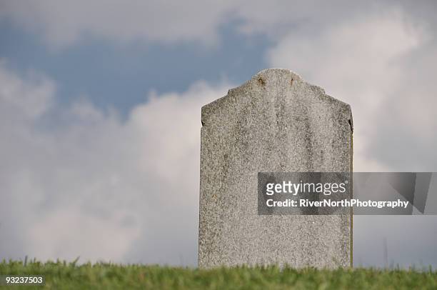 blank tombstone - lápide imagens e fotografias de stock