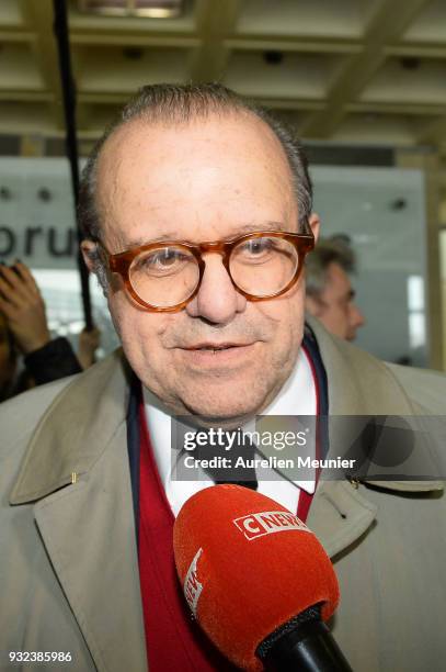 Lawyer Herve Temime representing Laura Smet arrives to the courthouse for the Johnny Hallyday hearing commencing today at Tribunal de Grande Instance...