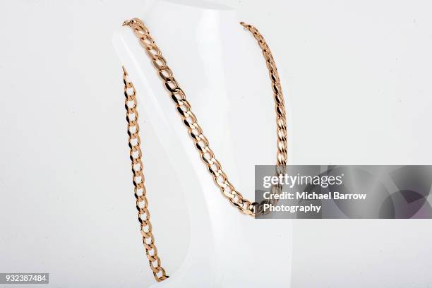 jewellery shot in studio - collar up stockfoto's en -beelden