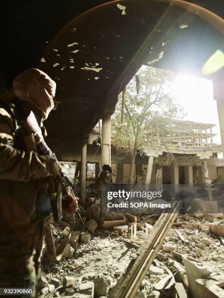 Soldiers seen at a frontline position. The city of Raqqa in eastern Syria has been under Islamic State militants control since March 2013. The city...