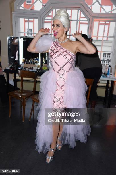 Isabel Varell during the 'Hairspray' Photo Call on March 15, 2018 in Berlin, Germany.