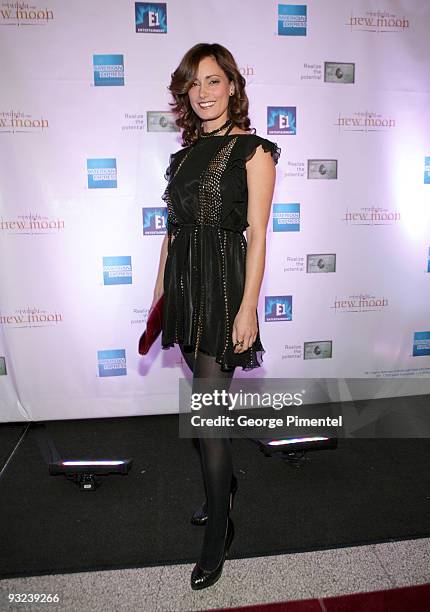 Actress Natalie Brown attends the AMEX Exclusive Gala Screening of "Twilight Saga: New Moon" at the Winter Garden Theatre on November 19, 2009 in...