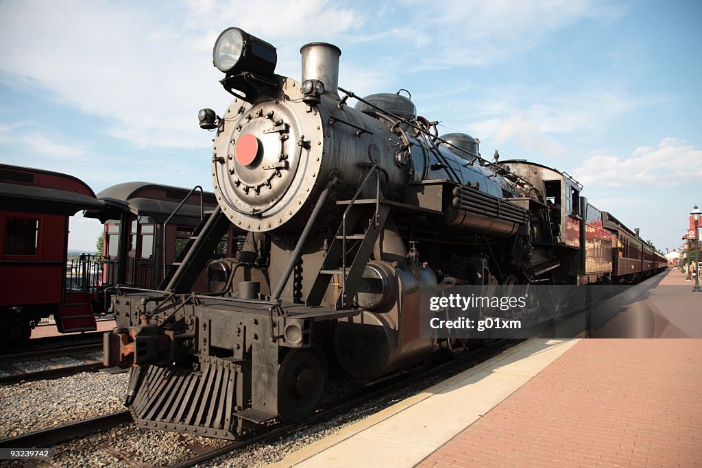 Steam Locomotive in Amish viliage