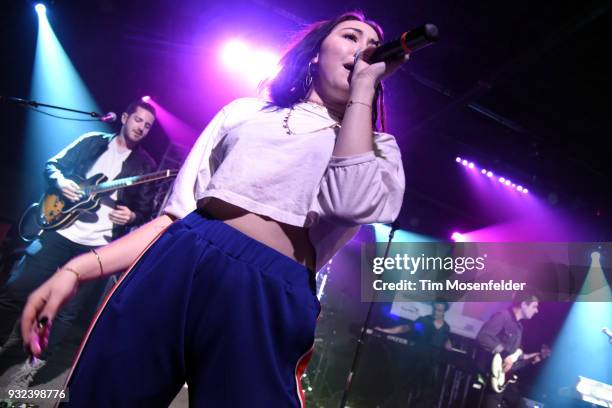 Noah Cyrus performs during the Neon Gold showcase at Empire Control Room as part of the South by Southwest conference and festivals on March 14, 2018...