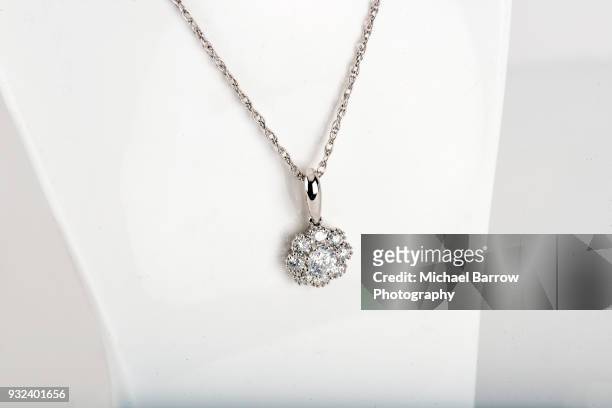 jewellery - diamond necklace stock pictures, royalty-free photos & images