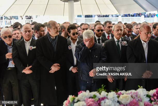 The father of Mina Basaran one of the victims of a plane crash over Iran, Chairman of the Republican People's Party Kemal Kilicdaroglu , Turkish...