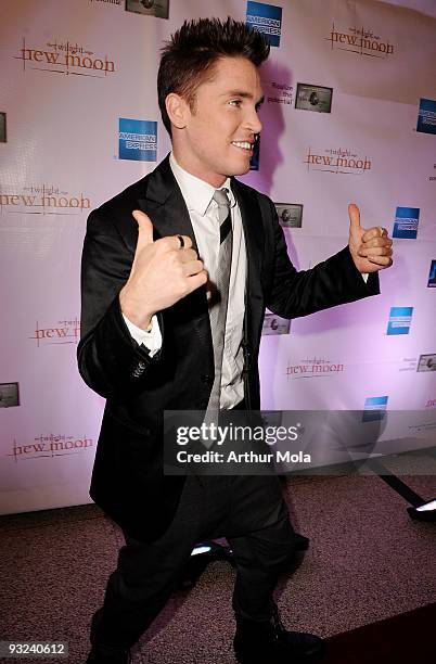 Dancer Blake McGrath attends the American Express screening of ''The Twilight Saga: New Moon'' at the Winter Garden Theatre on November 19, 2009 in...