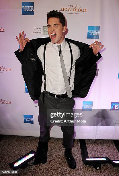 Dancer Blake McGrath attends the American Express screening of ''The Twilight Saga: New Moon'' at the Winter Garden Theatre on November 19, 2009 in...