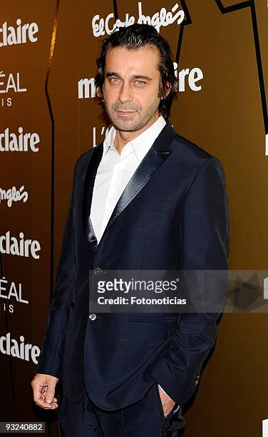 Actor Jordi Molla arrives at the "2009 Marie Claire Prix de la Mode" ceremony, held at the French Ambassador«s residence on November 19, 2009 in...