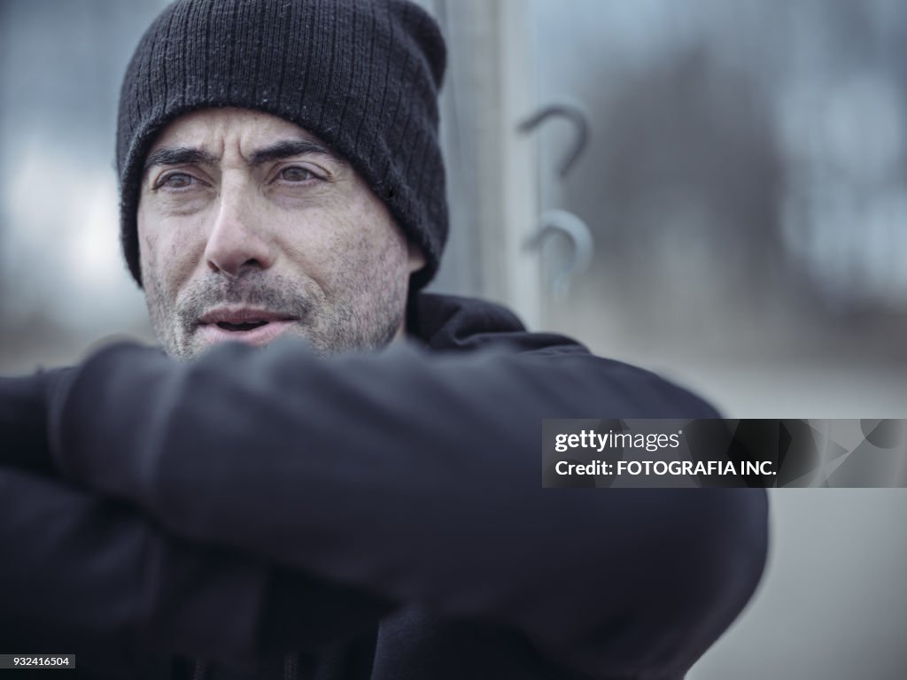 Outdoor fitness in winter