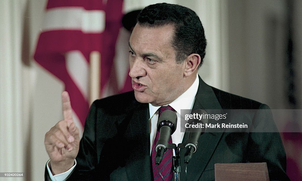 President Mubarak At Press Conference
