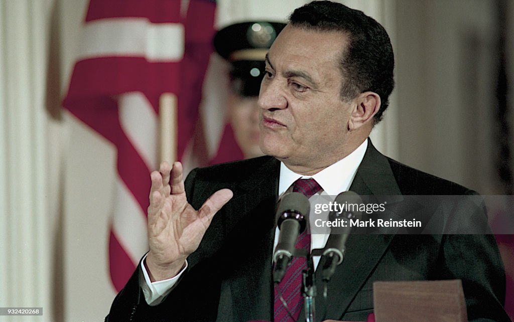 President Mubarak At Press Conference