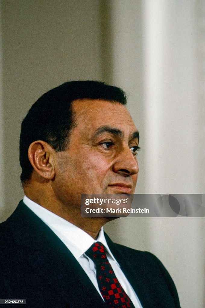 President Mubarak At Press Conference