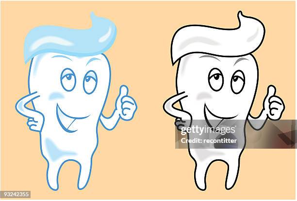 tooth with toothpaste - hand holding toothpaste stock illustrations
