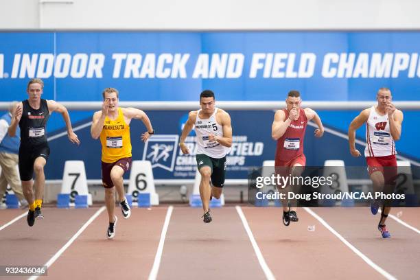 Johannes Erm of the University of Georgia, Teddy Frid of the University of Minnesota, Nick Guerrant of Michigan State University, Gabe Moore of the...