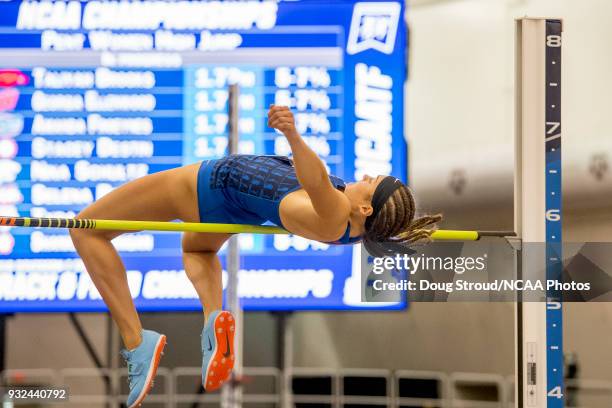 Amanda Froeynes of the University of Florida competes in the High Jump portion of the Women's Pentathlon during the Division I Men's and Women's...