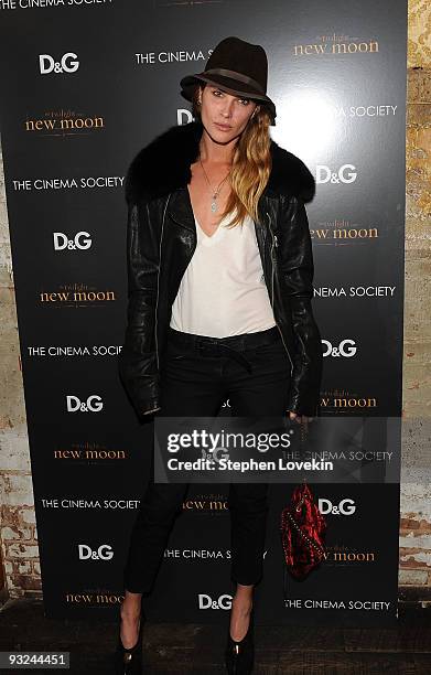 Erin Wassen attends THE CINEMA SOCIETY & D&G after party for THE TWILIGHT SAGA: NEW MOON screening at on November 19, 2009 in New York City.