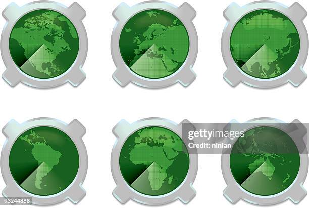 radar maps - radar stock illustrations