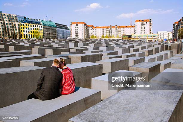 holocaust memorial by peter eisenman - peter eisenman stock pictures, royalty-free photos & images