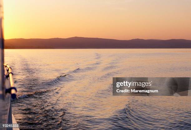 trasimeno lake - balustrade stock pictures, royalty-free photos & images