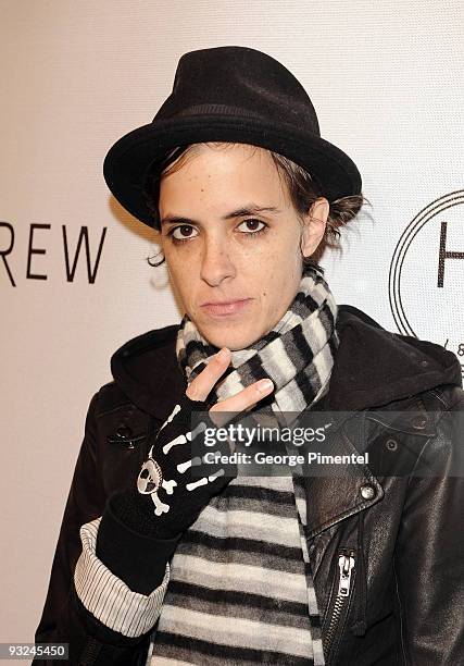 Samantha Ronson attends the Holt Renfrew Celebration for their new store in Calgary on November 19th, 2009 in Calgary, Canada.
