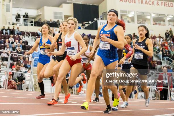 Amanda Froeynes of the University of Florida leads the pack with Georgia Ellenwood of the University of Wisconsin , Louisa Grauvogel of the...