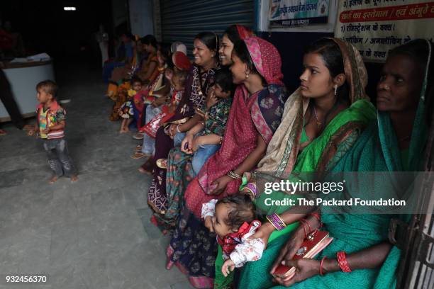 Women await their turn at a private DIMPA OB/GYN clinic. The Abt Associates-led Private Sector Partnerships-One project has been scaling-up DIMPA, a...