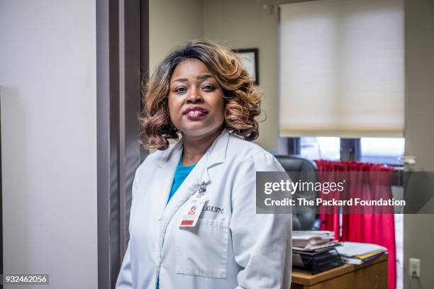 Portrait of Roselyn Delaney Magitt, an Advance Practice Nurse at the Aaron E. Henry Community Health Center. The center is nationally recognized for...