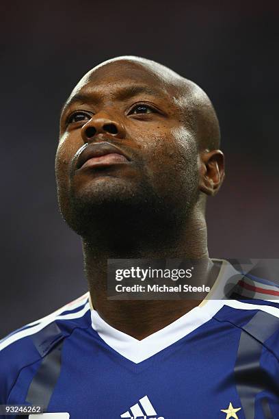 William Gallas of France during the France v Republic of Ireland FIFA 2010 World Cup Qualifying Play Off second leg match at the Stade de France on...
