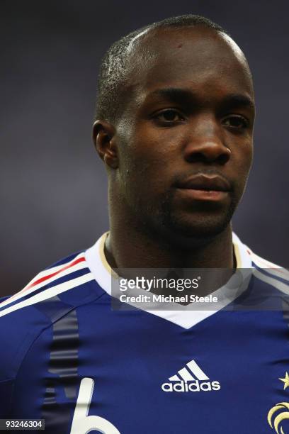 Lassana Diarra of France during the France v Republic of Ireland FIFA 2010 World Cup Qualifying Play Off second leg match at the Stade de France on...