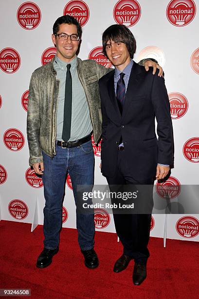 Gideon Yago and Ricky Van Veen attend the launch celebration of the Season Premiere of Food Network's Hit Show "Chopped" at IAC Building on November...