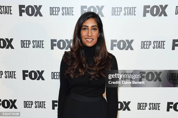 Tina Daheley attends the Global Premiere of "Deep State", the new espionage thriller from FOX, at The Curzon Soho on March 15, 2018 in London,...