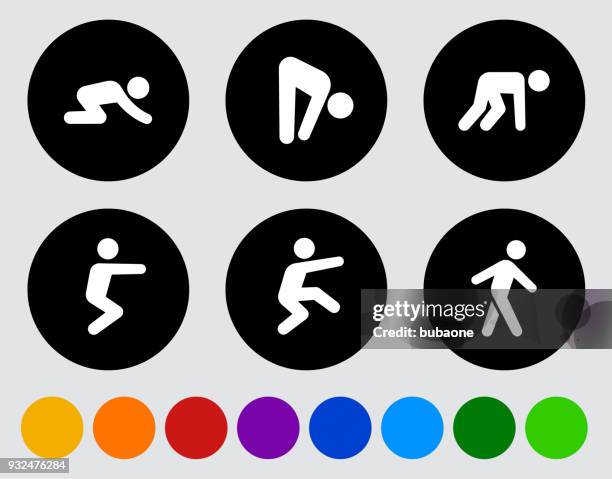 fitness and healthy lifestyle - stick figure exercise stock illustrations