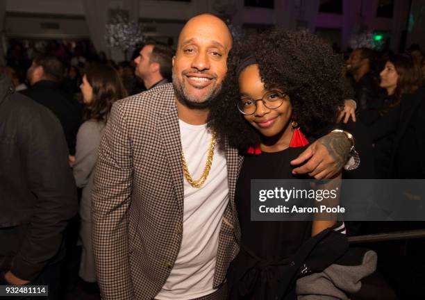 The cast and crew of Walt Disney Television via Getty Images's critically acclaimed hit comedy "black-ish" celebrate the end of season four at a wrap...