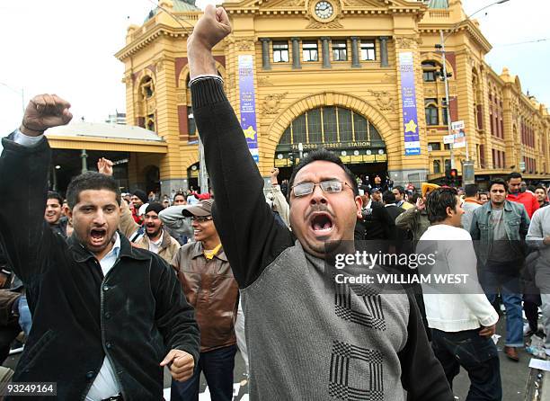 Taxi drivers celebrate at a blockade involving taxi drivers in Melbourne's CBD after drivers received the safety concessions they were seeking...