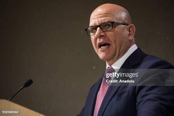 National Security Advisor to the President H. R. McMaster speaks during a discussion on "Syria: Is the Worst Yet to Come?" hosted by the U.S....