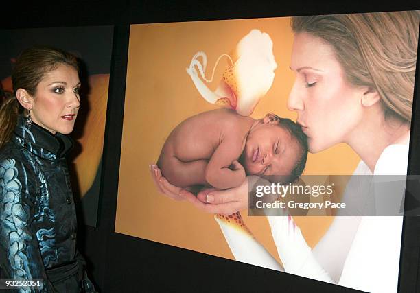 Celine Dion admires Anne Geddes photos of her