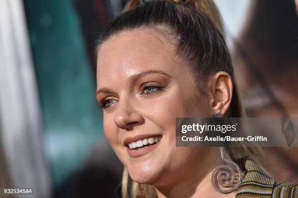 Singer Tove Lo attends the Los Angeles Premiere of 'Tomb Raider' at TCL Chinese Theatre IMAX on March 12, 2018 in Hollywood, California.