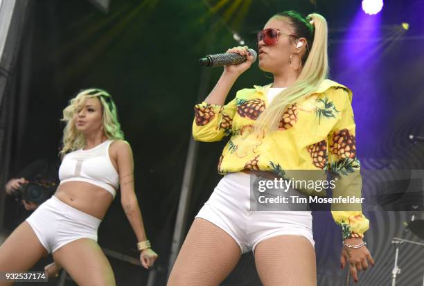 Karol G performs during the Pandora showcase on March 15, 2018 in Austin, Texas.