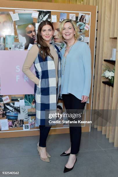 Rochelle Gores Fredston and Sandy Gores attend Summer Fridays Skincare Launch With Marianna Hewitt & Lauren Gores Ireland at Hayden on March 15, 2018...