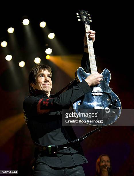 Per Gessle of Roxette perform on stage as part of Night Of The Proms at Ahoy on November 18, 2009 in Rotterdam, Netherlands.