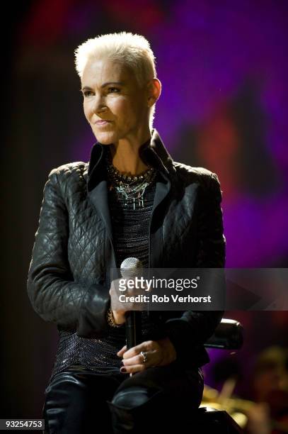 Marie Fredriksson of Roxette perform on stage as part of Night Of The Proms at Ahoy on November 18, 2009 in Rotterdam, Netherlands.